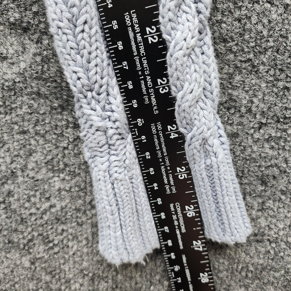 NWT BRIT.NY Women Cable Knit Cotton Sweater Preppy Coastal Nautical Large Top - Picture 3 of 10